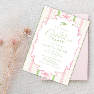 Invitación Fiesta de Graduación Retro Dibujada a Mano 2026