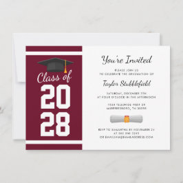 Invitación Fiesta de Graduación Simple 2025 Script Grad