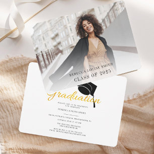 Invitación Fiesta de graduación simple Foto Graduación 2026 I