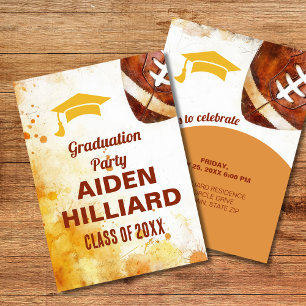 Invitación Fiesta de graduación temática de fútbol