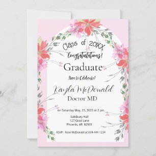 Invitación Fiesta de Graduación Universitaria Elegante Arco F