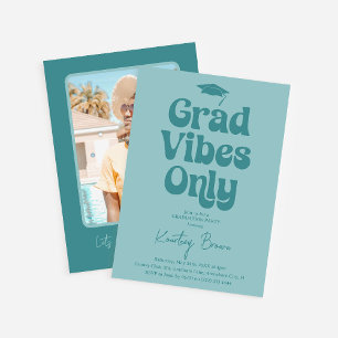 Invitación Fiesta de Graduación Vibes Retro Grad
