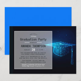 Invitación Fiesta de Graduación Virtual Futurista con Resplan