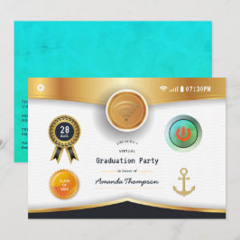 Invitación Fiesta de Graduación Virtual Náutica