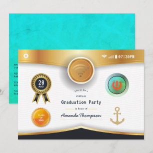 Invitación Fiesta de Graduación Virtual Náutica