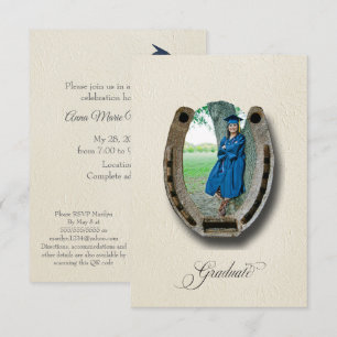 Invitación Fiesta de Graduación Western Rústica 
