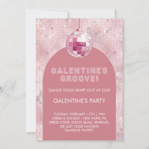 Invitación Fiesta de Groove de Galentine