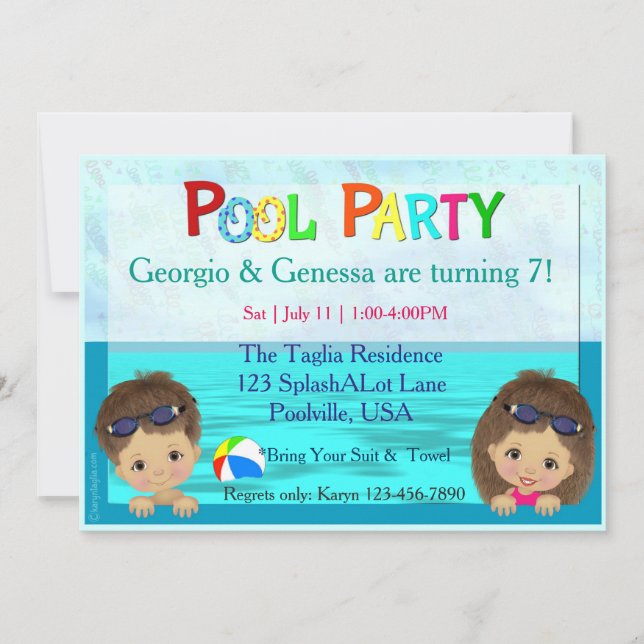 Invitación Fiesta de grupo (Anverso)