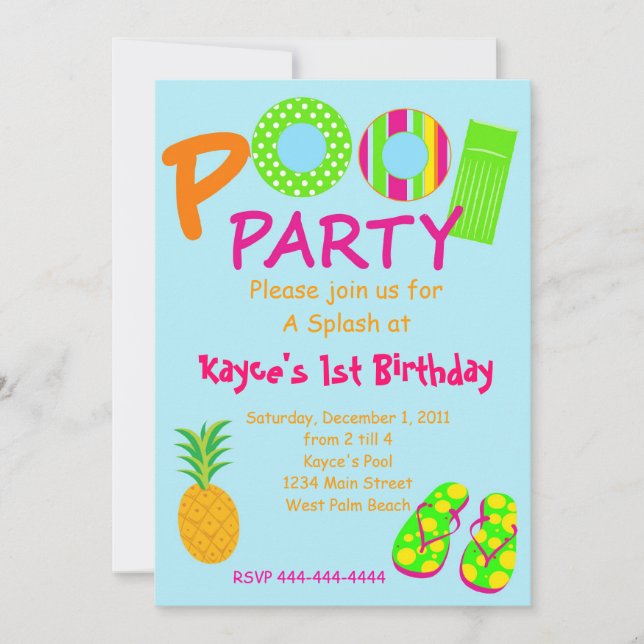 Invitación Fiesta de grupo (Anverso)