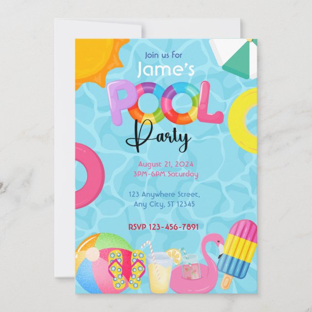 Invitación Fiesta de grupo (Anverso)