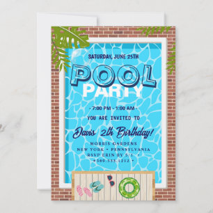 Invitación Fiesta de grupo Cumpleaños del baño