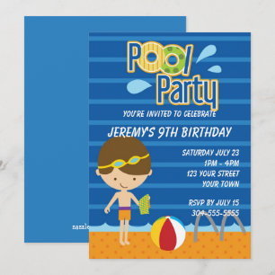 Invitación Fiesta de grupo de niños Cumpleaños