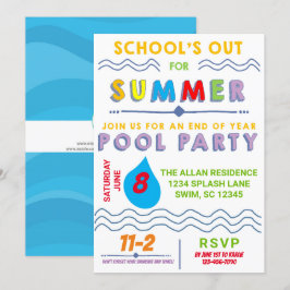 Invitación Fiesta de grupo de vacaciones de verano