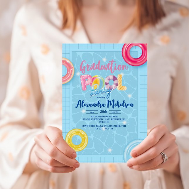 Invitación Fiesta de grupo de verano de graduación (Subido por el creador)