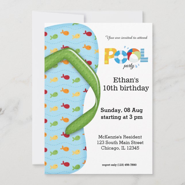 Invitación Fiesta de grupo de volteo de volcado (Anverso)