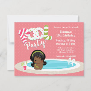 Invitación Fiesta de grupo * elija color de fondo