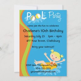 Invitación Fiesta de grupo rubio