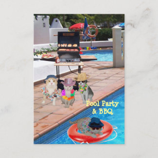Invitación Fiesta de grupo y barbacoa