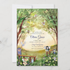 Invitación Fiesta de Hadas del Bosque Encantado
