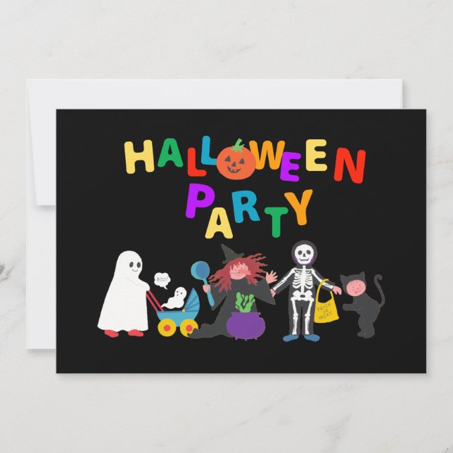 Invitación Fiesta de Halloween (Anverso)