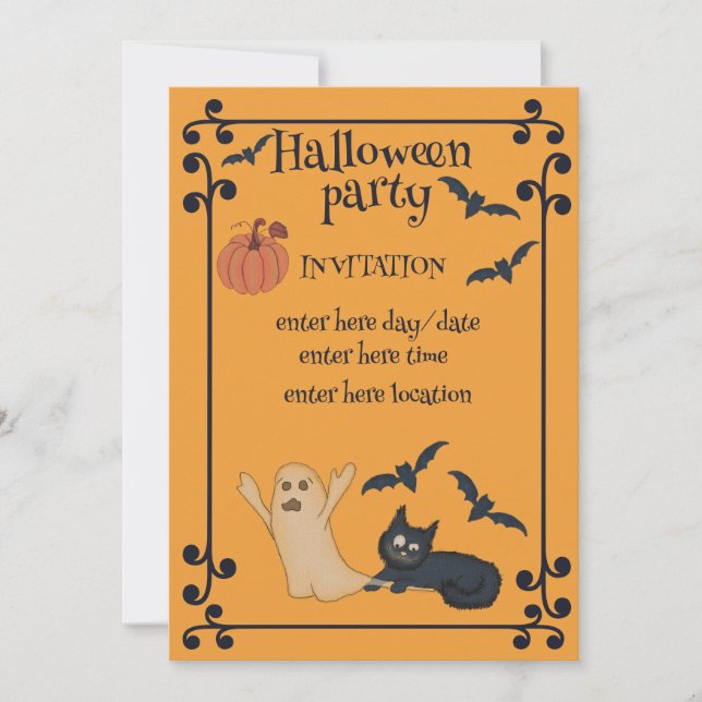 Invitación Fiesta de Halloween (Anverso)