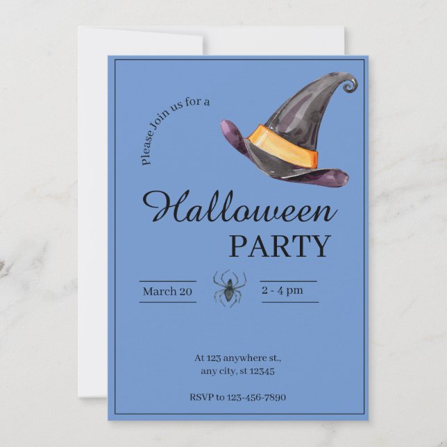 Invitación Fiesta de Halloween (Anverso)