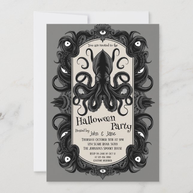 Invitación Fiesta de Halloween (Anverso)