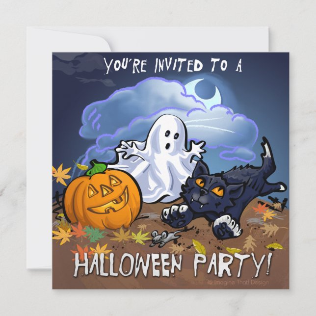 Invitación Fiesta de Halloween (Anverso)