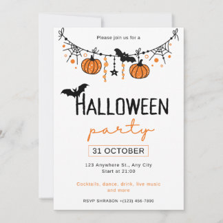 Invitación Fiesta de Halloween