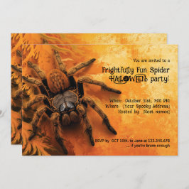 Invitación Fiesta de Halloween, araña de diversión
