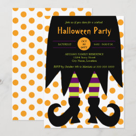 Invitación Fiesta de Halloween Bruja
