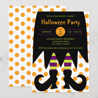 Invitación Fiesta de Halloween Bruja