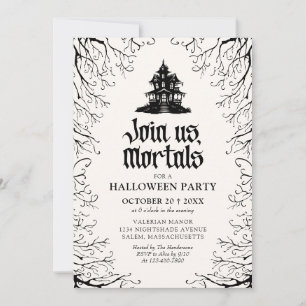 Invitación Fiesta de Halloween Casa Embrujada