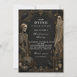 Invitación Fiesta de Halloween Clásica Elegante