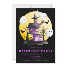 Fiesta de Halloween con casa y fantasmas perdidos