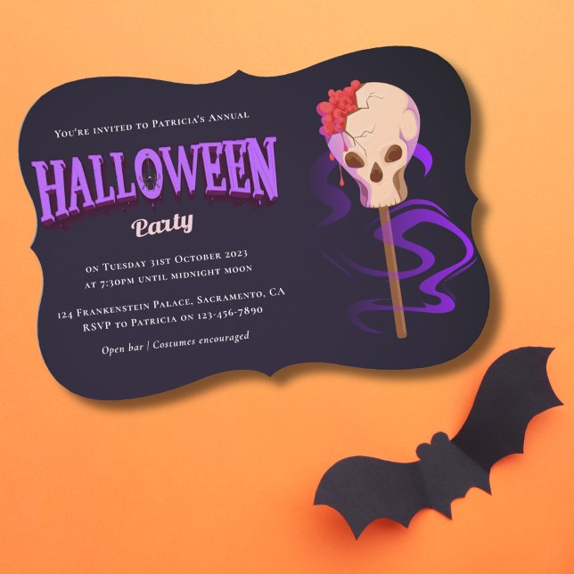 Invitación Fiesta de Halloween con disfraces y cócteles para  (Subido por el creador)