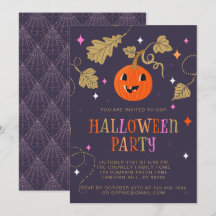Fiesta de Halloween con linternas de Jack-o