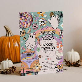 Invitación Fiesta de Halloween con Vibraciones Espeluznantes