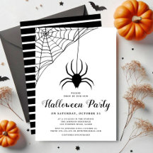 Fiesta de Halloween de Araña Negra Adorable