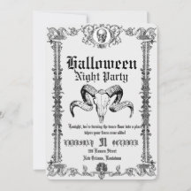 Fiesta de Halloween de baile de cráneo gótico retr
