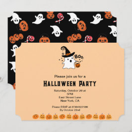 Invitación Fiesta de Halloween de Boo