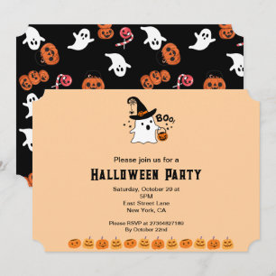 Invitación Fiesta de Halloween de Boo