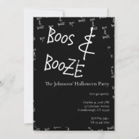 Fiesta de Halloween de Boos y Bebida Alcohólica en