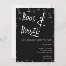 Fiesta de Halloween de Boos y Bebida Alcohólica en