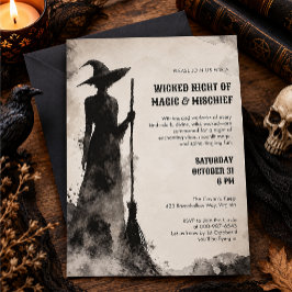 Invitación Fiesta de Halloween de Brujas