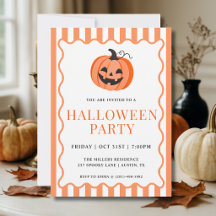 Fiesta de Halloween de Calabaza con Rayas Naran