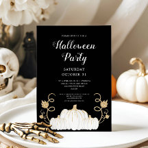 Fiesta de Halloween de Calabaza Negra Adorable