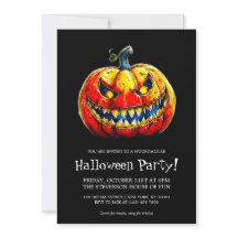 Fiesta de Halloween de Calabaza Sonriente Espeluzn