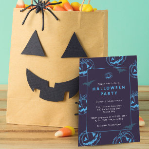 Invitación Fiesta de Halloween de Calabazas Chic