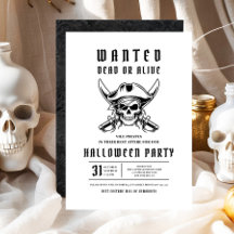 Fiesta de Halloween de cráneo de pirata
